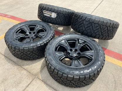 20" Dodge Ram 1500 OEM Laramie wheels rims 2674 tires 2024 2025 NEW 33" NITTO