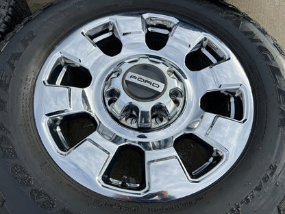 20" Ford F-250 F-350 OEM chrome Lariat wheels rims 10295 tires 2023 2024 NEW