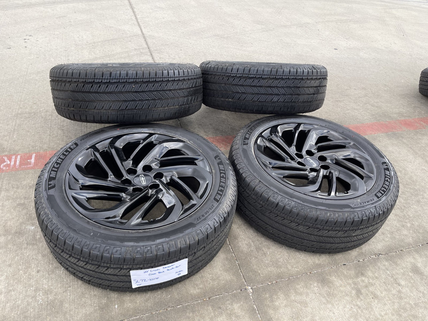 22" Lincoln Navigator OEM 94225 rims wheels BLACK LABEL 2026 2027 MICHELIN NEW