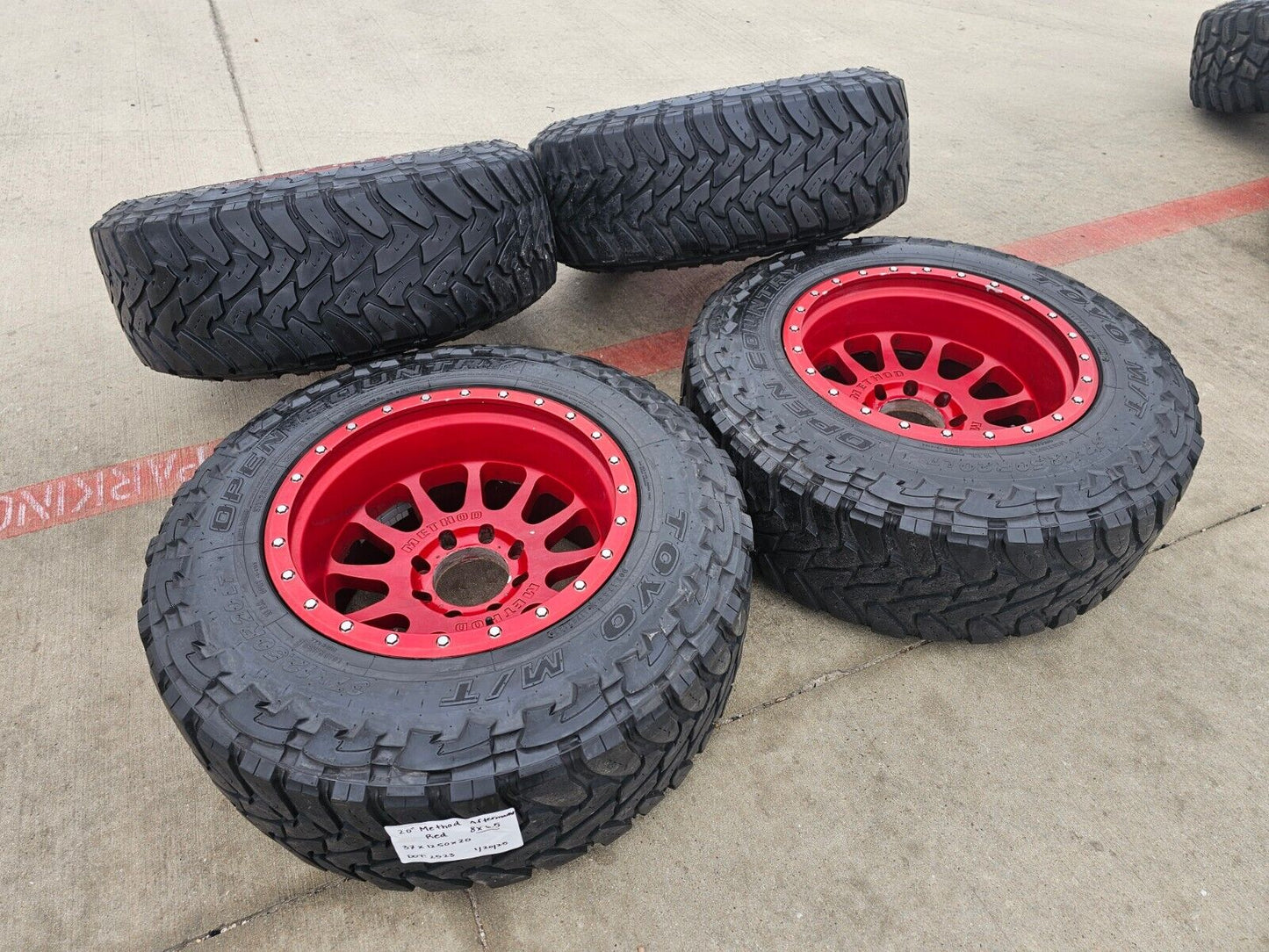20x12 Method Off Road 305 NV Ford F-250 F-350 rims wheels 8x170 tires TOYO 37"