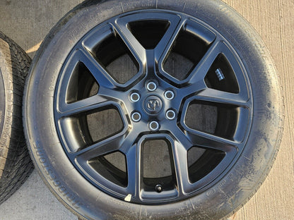 22" Dodge Ram 1500 OEM LIMITED Laramie wheels rims black 2725 2684 2022 2023
