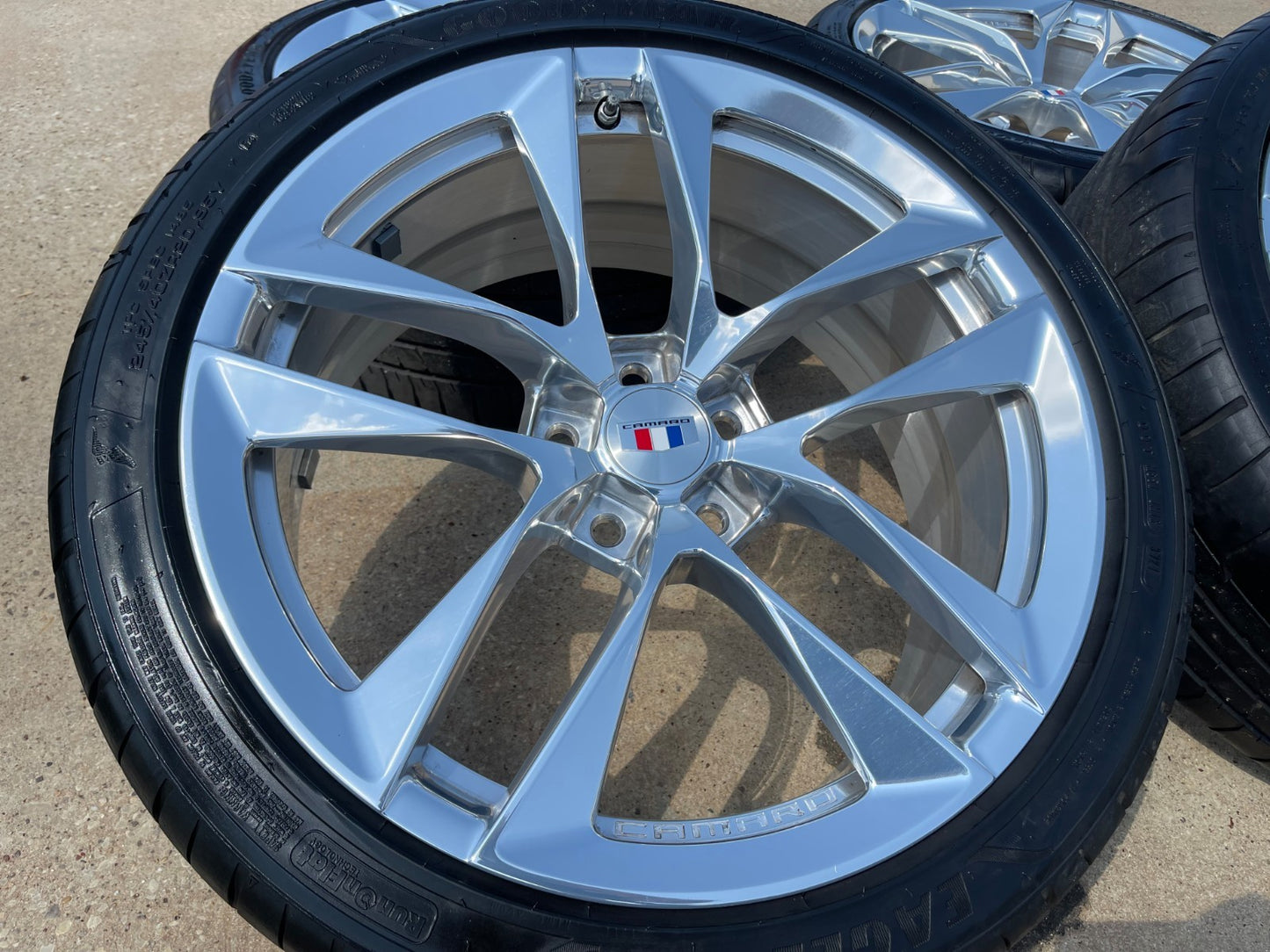 20" Chevy Camaro SS OEM wheels rims 200239 200240 tires GOODYEAR SET