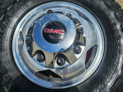 17" Chevy Silverado GMC Sierra 3500 Dually rims wheels OEM 5519 5520 TOYO 33"