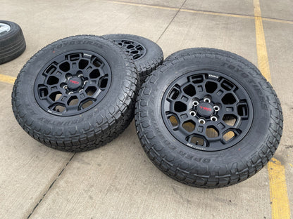 18" Toyota Tundra TRD BBS FORGED OEM black 95458 wheels rims Sequoia NEW AT tire