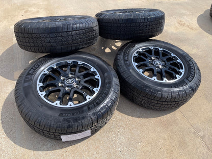 18" Toyota Tundra TRD OEM black wheels rims 75273 Sequoia SET MICHELIN NEW