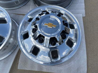 18" Chevy Silverado GMC Sierra 3500 Dually rims wheels OEM 14127 14129 SET 2026
