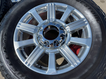 20" Ford F-250 F-350 Platinum OEM 10153 rims wheels POLISHED LARIAT SET