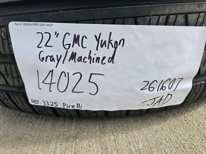 22" GMC Yukon Sierra DENALI OEM wheels rims SET 14025 97000 tires PIRELLI NEW