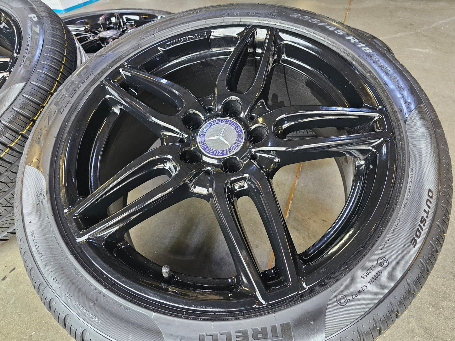 18" Mercedes CLA250 C E S Class OEM 85530 wheels rims tires NEW