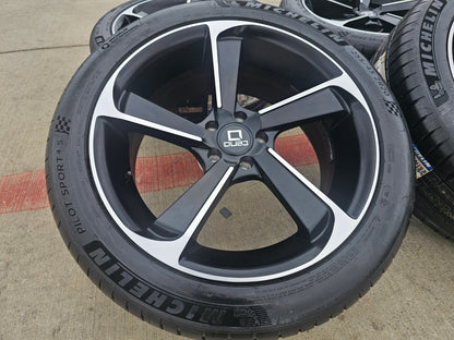 20x8.5 QUBO wheels rims Q3 Q5 A7 A8 NEW MICHELIN