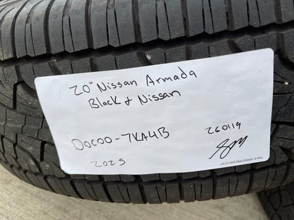 20" Nissan Titan PRO-4X Armada OEM wheels rims tires black 2024 2025 2026 NEW