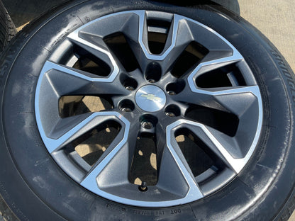 20" Chevy Silverado 1500 Tahoe OEM 5915 5916 wheels rims BRIDGESTONE SET