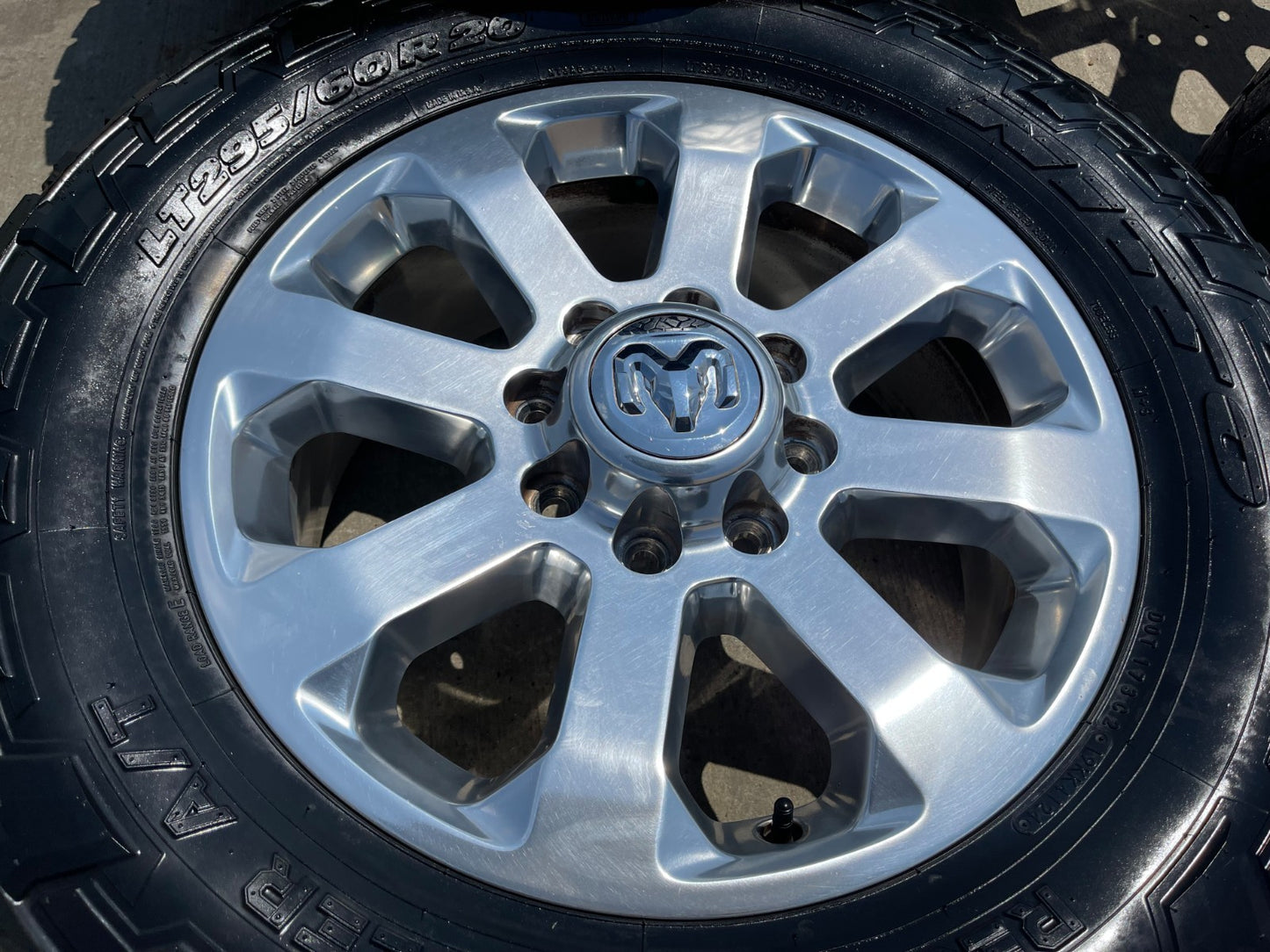 20" Dodge Ram 2500 3500 LARAMIE OEM 2700 wheels rims tires SET NITRO 34"