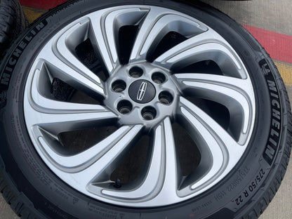 22" Lincoln Navigator BLACK LABEL OEM 10497 rims wheels SET MICHELIN