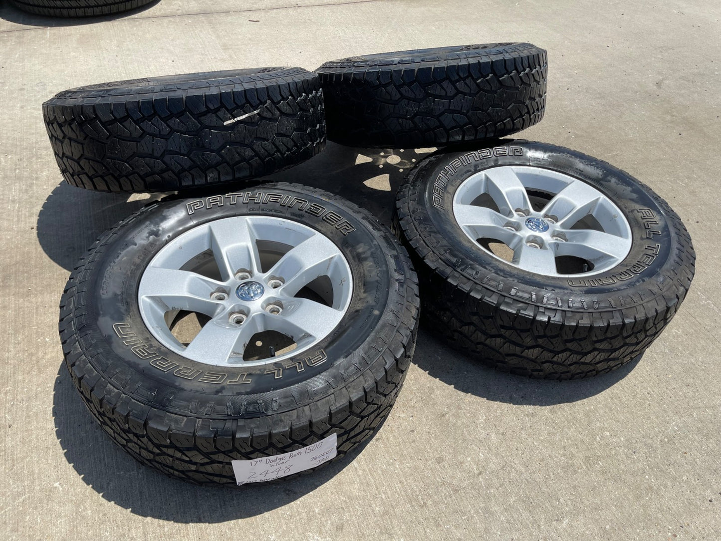 17" Dodge Ram 1500 OEM 2448 wheels rims 5x139 5x5.5 SET tires DISCOUNTED