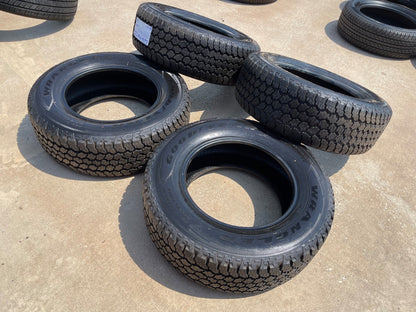 (4) 255/70/18 Goodyear Wrangler A/T tires 255/70R18 LR 116HTAKE OFFS NEW