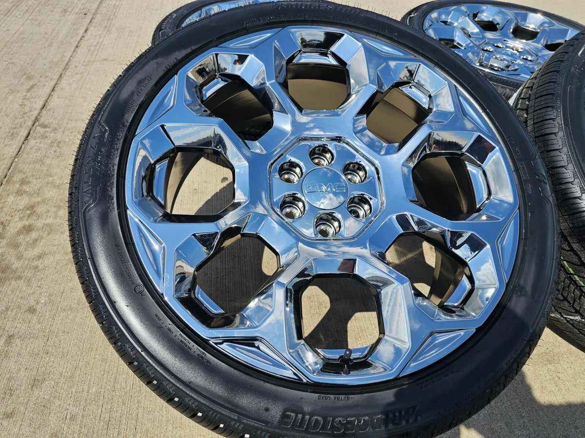 NEW 24" GMC Yukon Sierra Tahoe Cadillac Escalade V OEM wheels rims SET NEW