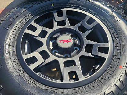 17" Toyota Tacoma 4Runner OEM wheels rims black 75167 TRD FJ A/T4 tires NEW