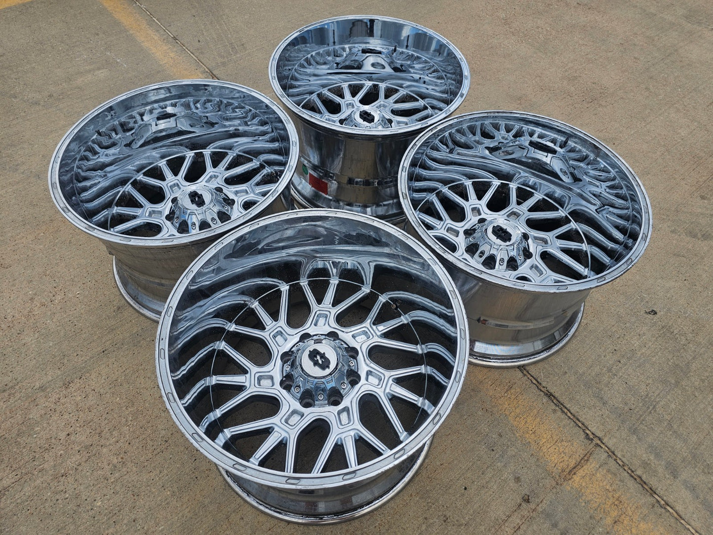 22" 22x14 Vision 404 Brawl Dodge RAM Chevy 2500 3500 wheels rims SET 8x165 8x6.5