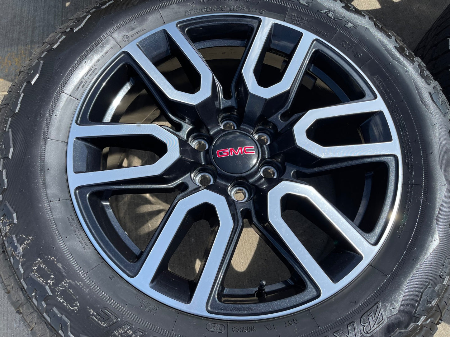 20" GMC Sierra Yukon AT4X Silverado OEM 5914 wheels rims SET BRIDGESTONE A/T NEW