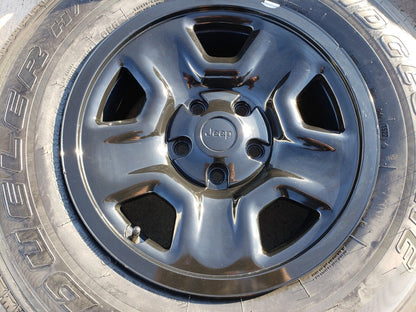 17" Jeep Wrangler SPORT OEM wheels rims tires 9240 9220 black NEW