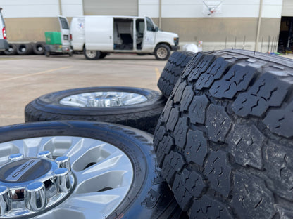 18" Ford F-250 F-350 OEM rims wheels 10097 tires GOODYEAR A/T