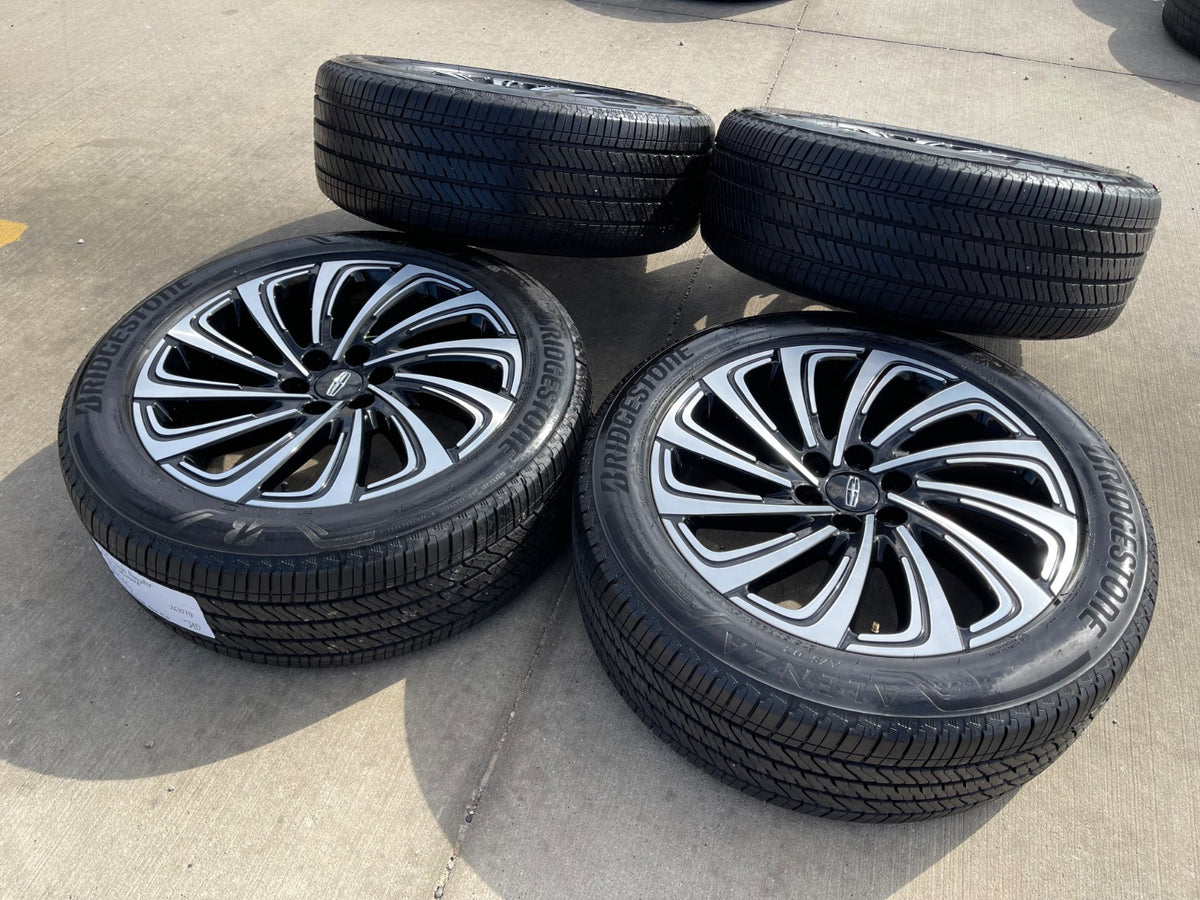 22" Lincoln Navigator OEM 10666 rims wheels BLACK LABEL BRIDGESTONE SET