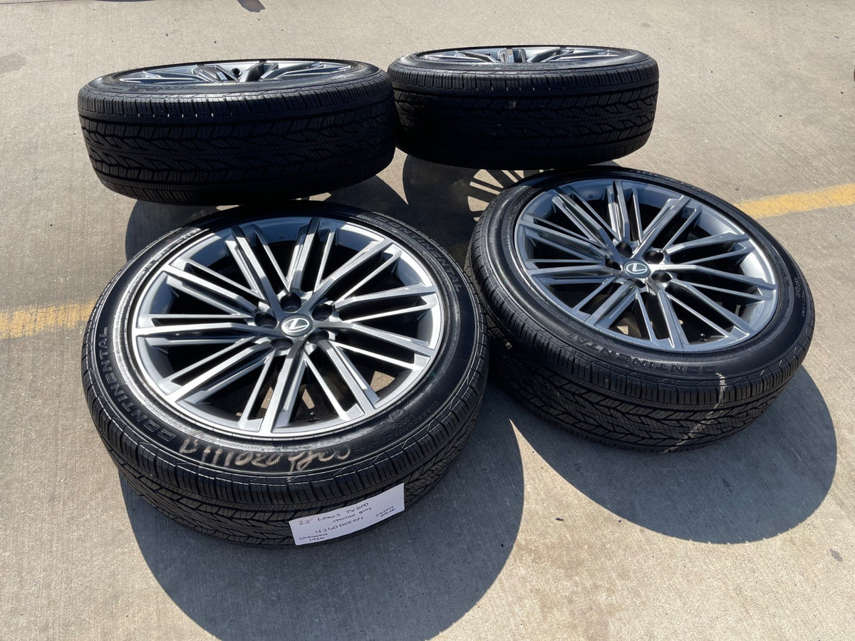 22" Lexus TX500H TX350 OEM 10575 wheels rims LS500 Grand Highlander SET 2027 NEW