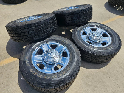 18" Dodge Ram 2500 3500 STEEL chrome OEM 2473 wheels rims tires COOPER