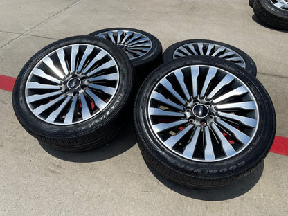 22" Lincoln Navigator OEM 10178 rims wheels BLACK LABEL SET DISCOUNTED