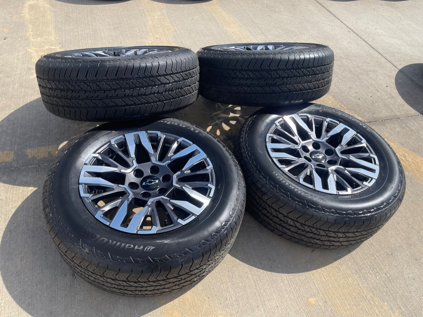 20" Chevy Silverado Z71 GMC Sierra Canyon OEM wheels rims 2025 2026 2027 SET NEW