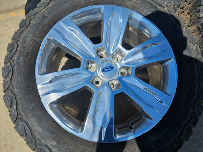 20" Ford F-150 Expedition OEM rims wheels polished 10004 tires BFG KO2 A/T