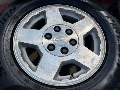 17" Chevy Tahoe Silverado Suburban Z71 OEM 5196 wheels rims tires SET