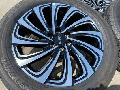 22" Lincoln Navigator OEM 10666 rims wheels BLACK LABEL BRIDGESTONE