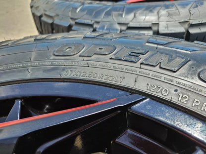 22x10 FUEL D775 Reaction Chevy Dodge Ram 2500 3500 wheels rims 37" 8x165 8x6.5