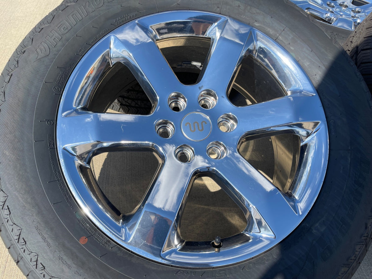 20" Ford F-150 OEM rims wheels CHROME 10347 Expedition SET HANKOOK A/T2 NEW