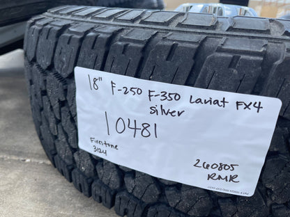 18" Ford F-250 F-350 Lariat FX-4 wheels rims SET OEM RIM# 10481 FITS 2006-2027
