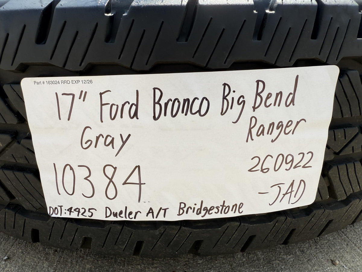 17" Ford Bronco Big Bend wheels rims 10384 OEM Ranger tires BRIDGESTONE A/T SET