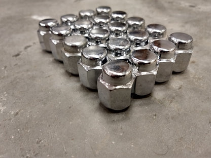 (20) OEM Toyota Tundra lug nuts polished 14x1.5 steel LX570 Sequoia Land Cruiser
