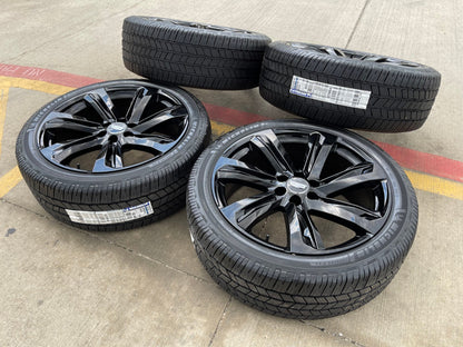 24" Cadillac Escalade V OEM wheels rims black SET 2025 2026 2027 NEW MICHELIN
