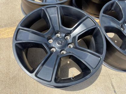 20" Dodge Ram 1500 OEM LIMITED Black 2676 2723 wheels rims 2023 2024 2025 SET