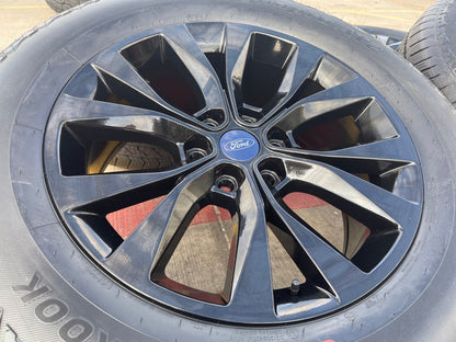 20" Ford F-150 Expedition rims wheels 10003 black OEM tires HANKOOK A/T2 SET NEW