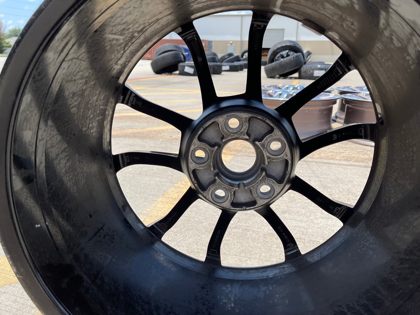 19x10 19" Chevy Corvette STINGRAY C7 OEM wheel rim 5542 5779 black FRONT