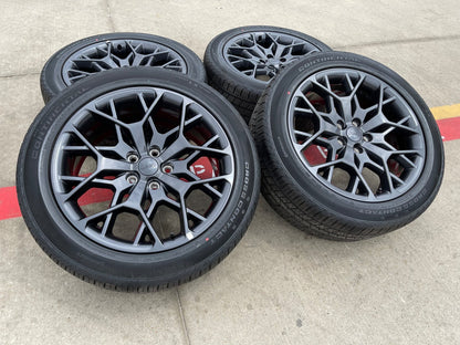 21" Jeep Grand Cherokee L OEM wheels rims 9291 Durango tires SET CONTINENTAL