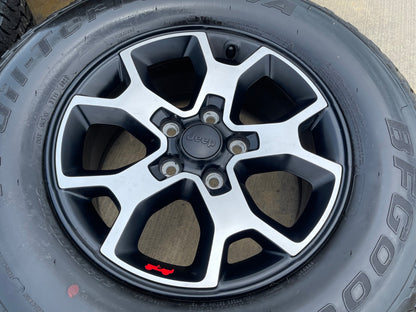 17" Jeep Wrangler Rubicon OEM 9218 wheels rims Gladiator BFG A/T NEW