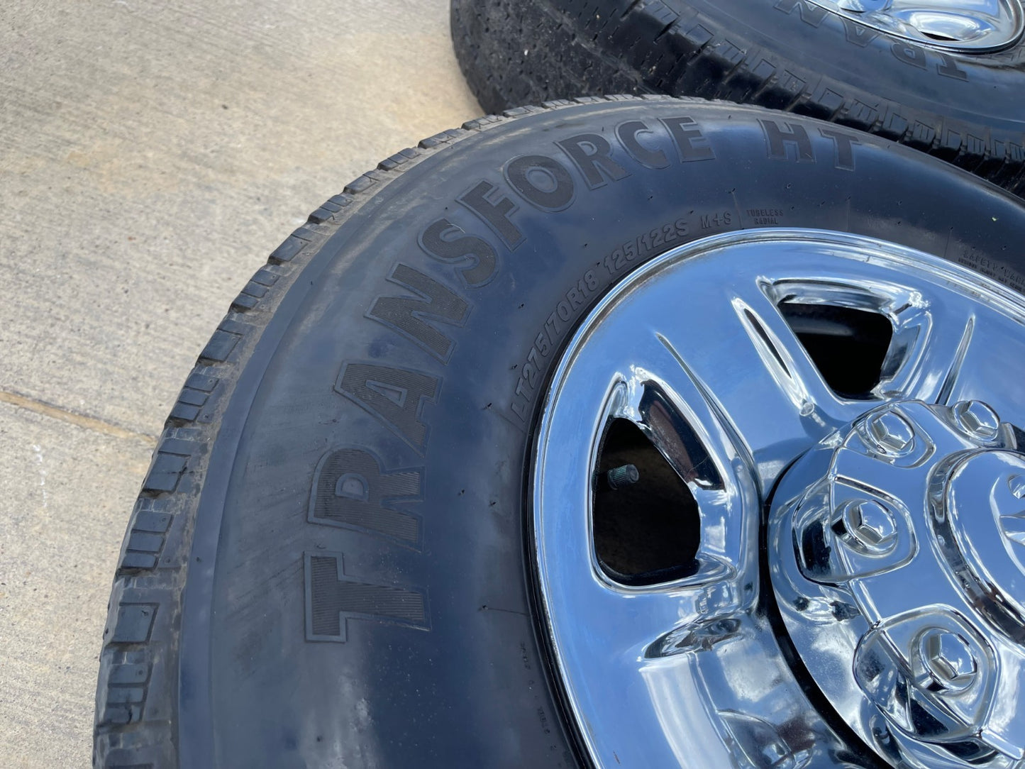 18" Dodge Ram 2500 3500 STEEL chrome OEM 2473 wheels rims tires SET