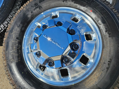 18" GMC Sierra 3500 DENALI Dually rims wheels OEM 14127 14129 8x210 MICHELIN NEW