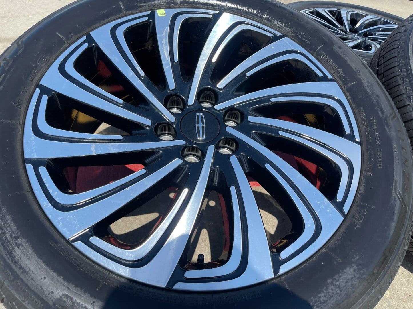 22" Lincoln Navigator OEM 10666 rims wheels BLACK LABEL BRIDGESTONE SET
