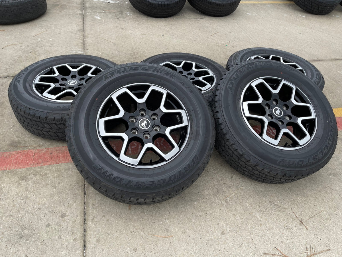 18" Ford Bronco wheels rims black 95213 Ranger SET 2024 2025 2026 2027 NEW