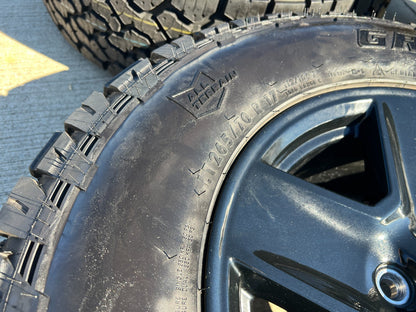 17" Jeep Gladiator BLACK OEM wheels rims 9235 Wrangler 2023 2024 2025 NEW